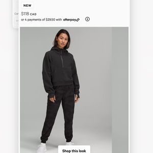 Lululemon Scuba Oversized Half Zip Hoodie - Worn